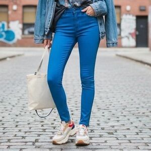 BDG Overdyed Blue Denim Skinny Jeans